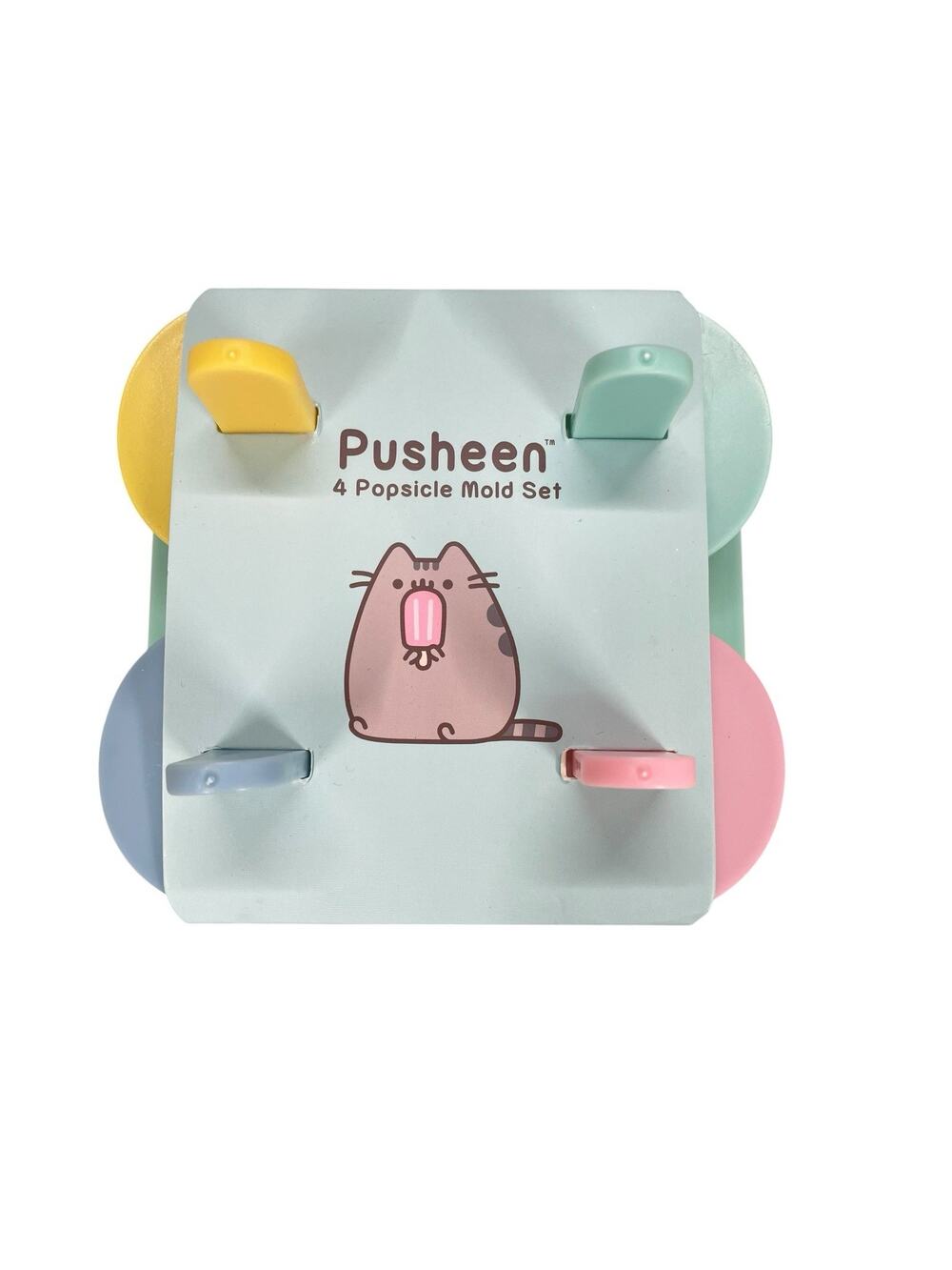 NEW Pusheen Box Exclusive Cat 4 Popsicle Mold Set BPA Free Culturefly Kawaii